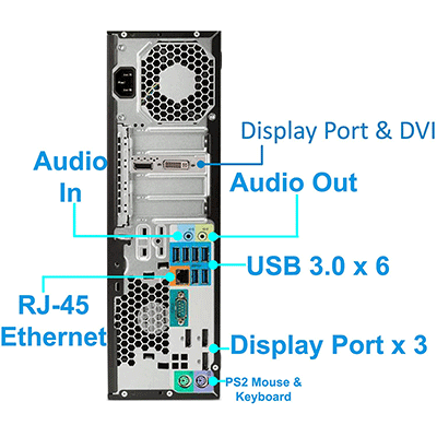 Hp Workstation Z240 Core i7 7th Gen 3.6GHz 8GB RAM 1TB HDD