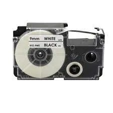 9mm*8m Black on White Byz-9we Casio Cartridge