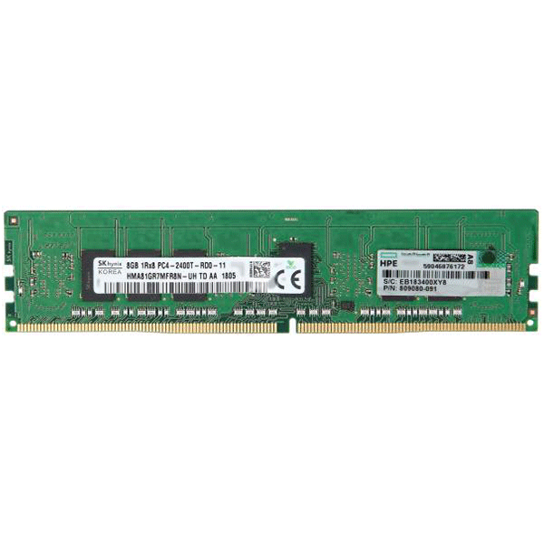 HP E 8GB (1x8GB) Single Rank x8 DDR4-2400 CAS-17-17-17 Registered Memory Kit 805347-B21