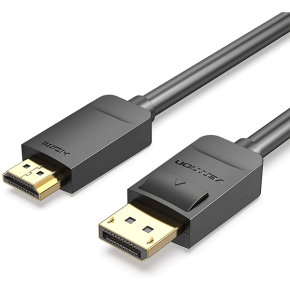 Vention DP to HDMI Cable 2M Black