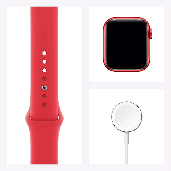 New Apple Watch Series 6 (GPS, 40mm) - (Product) RED - Aluminum Case with (Product) REDï»¿ - Sport Band