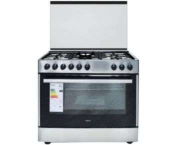 Beko GE15120DX 5 Gas Burner Cooker + Electric Oven – Silver