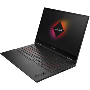 Hp Omen 15-EK0010CA Gaming laptop, Intel Core i7-10750H, 15.6'' FHD, 8GB RAM 256GB SSD + 6GB NVIDIA GeForce GTX 1660Ti, Windows 10 Home, Backlit Keyboard- 12C20UA