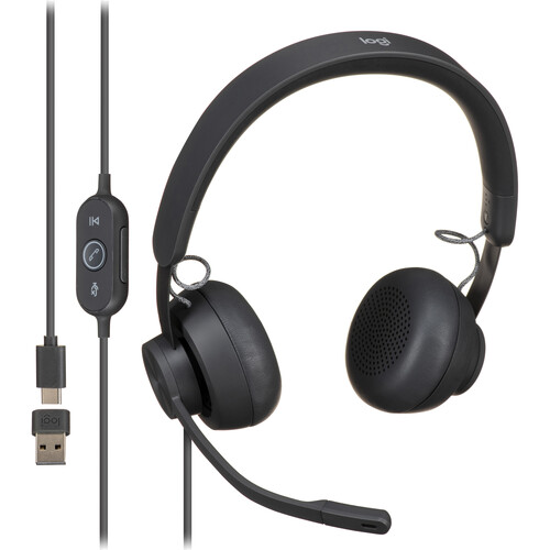Logitech Zone Headset with Noise-Cancelling Mic– 981-000870