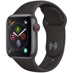 Apple Watch Series 4 (GPS + Cellular, 40mm) - Space Gray Aluminum Case with Black Sport Band