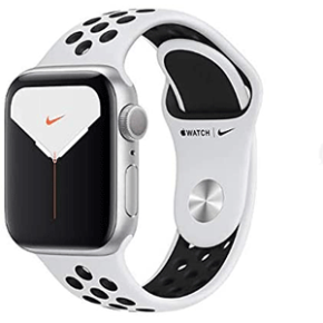 Apple Watch Nike Series 5 GPS, 40mm Silver Aluminium Case with Pure Platinum/Black Nike Sport Band