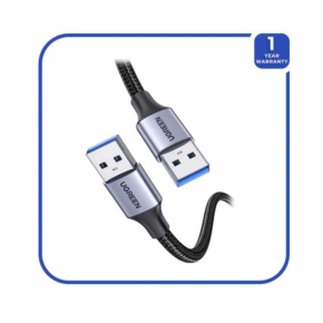 UGREEN USB-A Male to USB-A Male USB 3.0 Alu Case Braided Cable - US373(UG-80791)2M