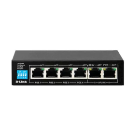 D-Link 250M 6-Port 1000Mbps Switch- DGS-F1006P-E