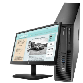 HP EliteDesk 800 G1 Intel Core i5-4590@3.30GHz 4GB RAM 500GB HDD DVDrw WiFi Free DOS Keyboard Mouse Plus 19