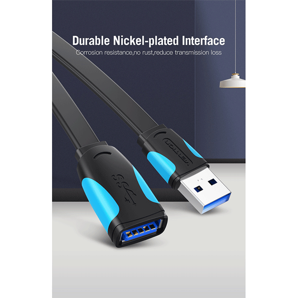 VENTION FLAT USB 3.0 EXTENSION CABLE 3METER