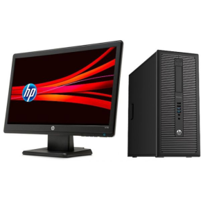 HP EliteDesk 800 G1 Intel Core i5-4590@3.30GHz 4GB RAM 500GB HDD DVDrw WiFi Free DOS Keyboard Mouse Plus 19