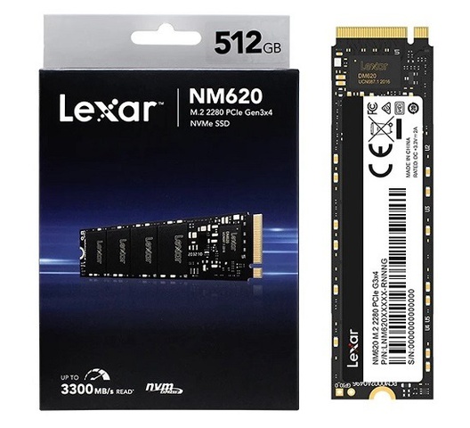 Lexar LNM620 512GB M.2 PCIe Gen 3x4 NVMe SSD-LNM620X512G-RNNNG