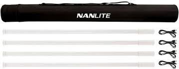 Nanlite PavoTube T8-7X RGB LED Pixel Tube Light (3′, 4-Light Kit)