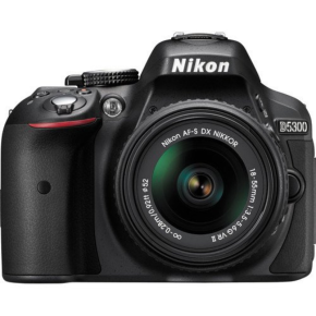 Nikon D5300 DSLR Camera with AF-P 18-55mm Lens (Black)