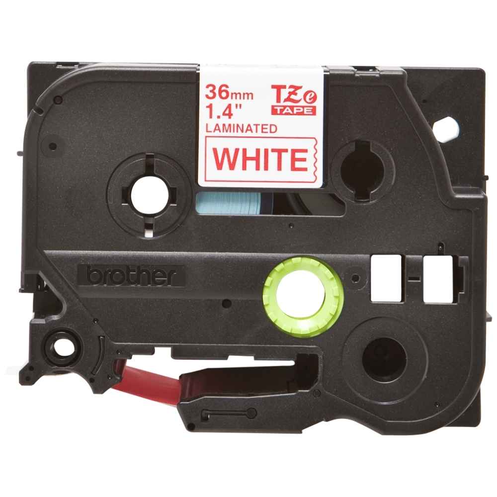 Brother TZe-262 Red On White Laminated Tape