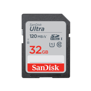 SanDisk 32GB Ultra SDHC UHS-I Memory Card - 120MB/s, C10, U1, Full HD, SD Card - SDSDUN4-032G-GN6IN