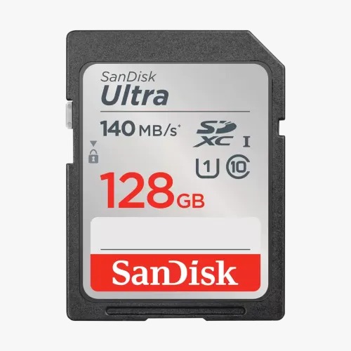 SanDisk Ultra SDXC 128GB UHS-I card 140MB/s Class 10-SDSDUNB-128G-GN6IN