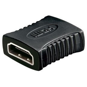 HDMI Female to Female Gold Plated Connector Black