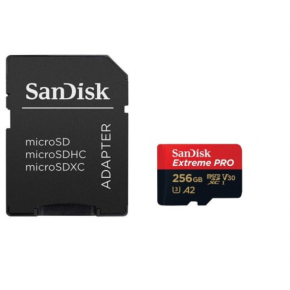 SanDisk Extreme Pro Micro SDXC UHS-I U3 A2 V30 Memory Card (256GB)
