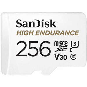 SanDisk MicroSD CLASS 10 100MBPS 256GB High Endurance Card  with Adapter (SDSQQNR-256G-GN6IA)