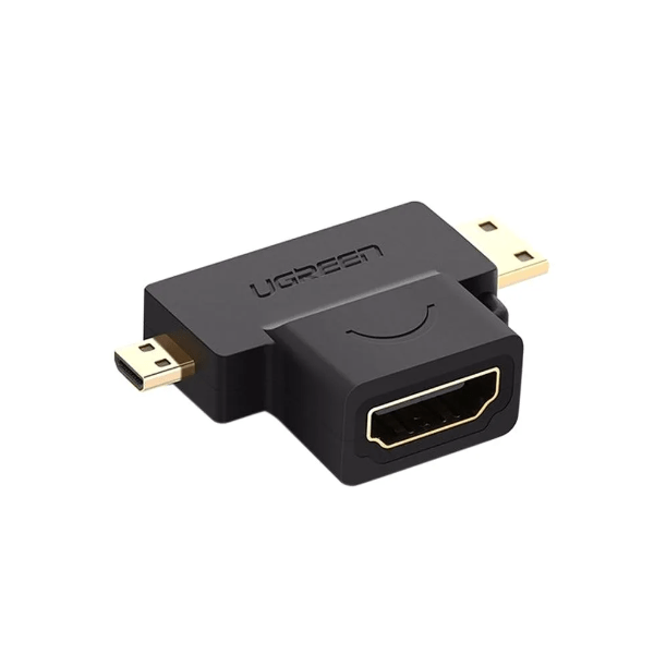 UGREEN Micro HDMI Male + Mini HDMI Male to HDMI Female Adapter - HD129 (UG-20144)