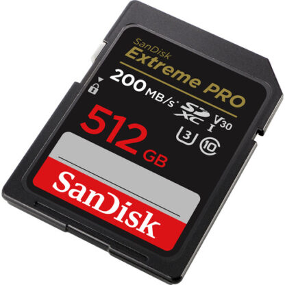 SanDisk 512GB 200mbps Extreme PRO UHS-I SDXC Memory Card