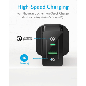 Anker 18W 3Amp USB Wall Charger (Quick Charge 2.0 Compatible)