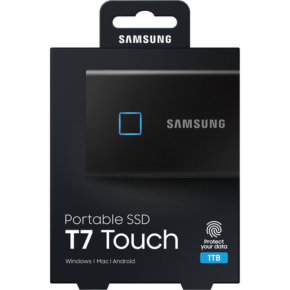 Samsung T7 Touch Portable External SSD 1TB MU-PC1T0K/WW
