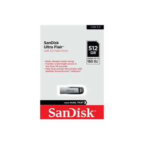 SanDisk 512GB Ultra Flair USB 3.0 Flash Drive - SDCZ73-512G-G46