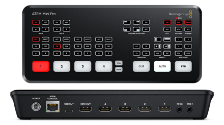 Blackmagic Design ATEM Mini Pro ISO 4 channel HDMI Live Stream Switcher
