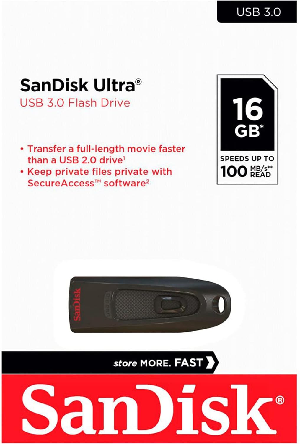 SanDisk Ultra 3.0 USB Flash Drive 16GB