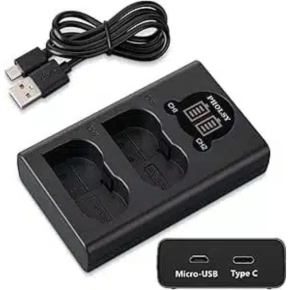 Caisi LP-E17 Battery Pack (2 Batteries + Dual Charger)