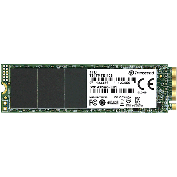 Transcend 1TB NVMe PCIe Gen3 x4 MTE110S M.2 SSD Solid State Drive TS1TMTE110S