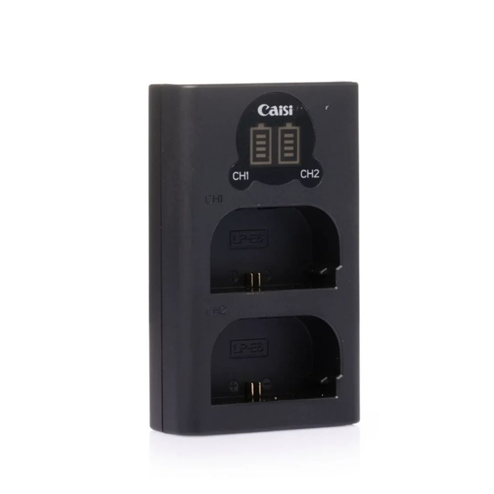 Caisi CS‑LP‑E6 Dual Battery Charger