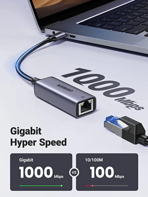 UGREEN USB-C 3.1 GEN1 To Gigabit Ethernet Adapter CM483