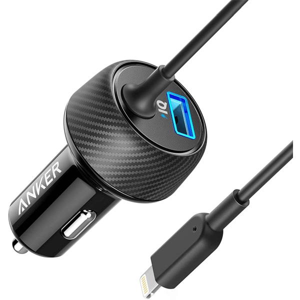Anker PowerDrive 2 Elite with Lightning Connector Car Charger for Mobile Phones - A2214H11