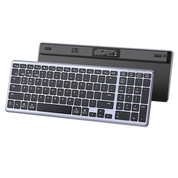 UGREEN Ultra Slim Wireless & Bluetooth Rechargeable Keyboard - KU005(UG-15258)