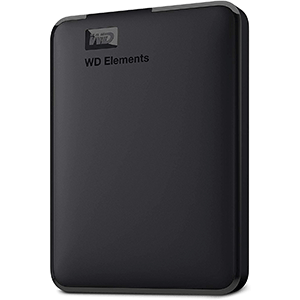 WD 2TB Elements Portable External Hard Drive HDD, USB 3.0 - WDBU6Y0020BBK-WESN