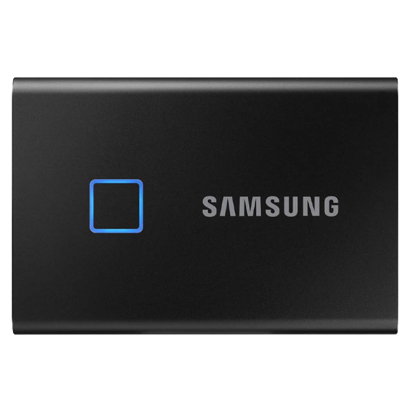 Samsung T7 Touch Portable External SSD 2TB with Fingerprint Security - Black - MU-PC2T0K/WW