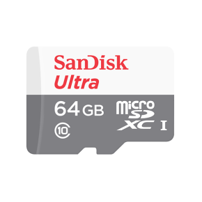 SanDisk MicroSD CLASS 10 100MBPS 64GB with Adapter (SDSQUNR-064G-GN3MA)