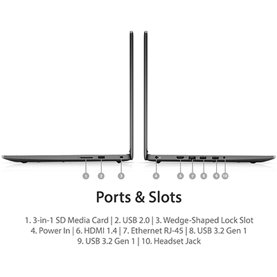 Dell Vostro 3500 Laptop Core i5-10th gen  4GB RAM 1TB HDD 15.6 Inch HD screen