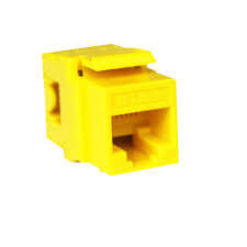 D-Link Cat6 UTP 180 Punch Down Keystone Jack - Yellow Colour (NKJ-C6YEL1B21)