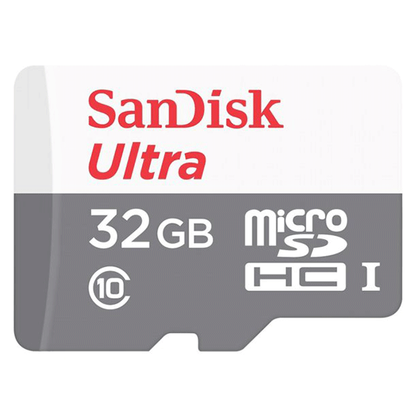 SanDisk MicroSD CLASS 10 100MBPS 32GB with Adapter (SDSQUNR-032G-GN3MA)