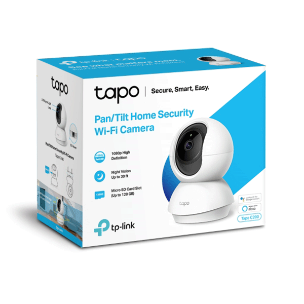 TP-Link Home Security Wi-Fi Camera - Tapo C200 Pan/Tilt (TL-TAPO C200)