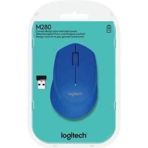 Logitech Wireless Mouse M280 - Blue (910-004290)