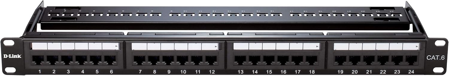 D-Link NPP-C61BLK241 – 24-Port Cat6 Patch Panel