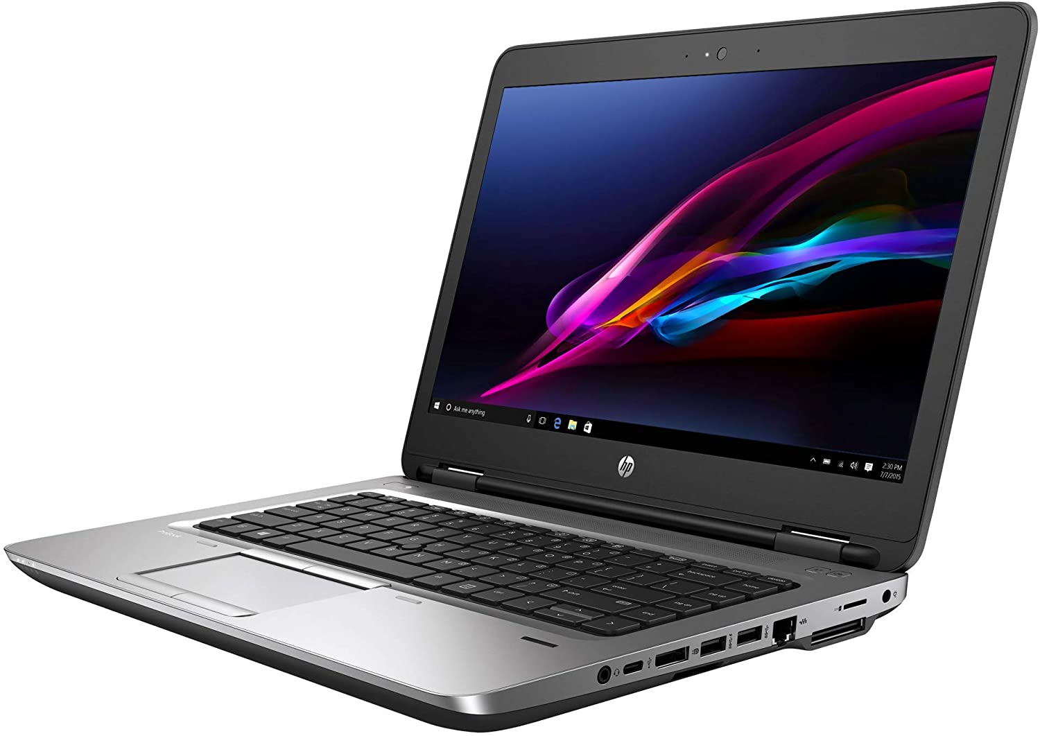 HP ProBook 640 G2 Laptop, 14 Inch FHD Display, Intel Core i5-6300U Upto 3.0GHz, 8GB RAM, 128GB NVMe SSD, DVDRW, DisplayPort, Thunderbolt, Wi-Fi, Bluetooth, Windows 10 Pro
