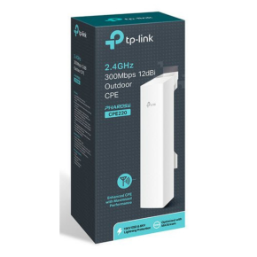 TP LINK CPE220 2.4GHz 300Mbps 12dBi Outdoor CPE