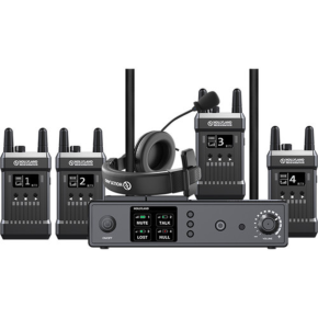 Hollyland Mars T1000 Full-Duplex Intercom System with 4 Beltpack Transceivers