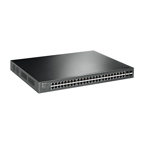 TP-Link 48-Port 10/100/1000Mbps JetStream Gigabit Smart Switch with 4 SFP Slots PoE+ (TL-SG2452P)
